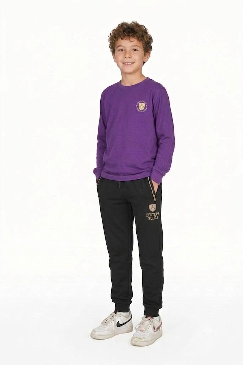 MOR BASIC UZUN KOLLU T-SHIRT